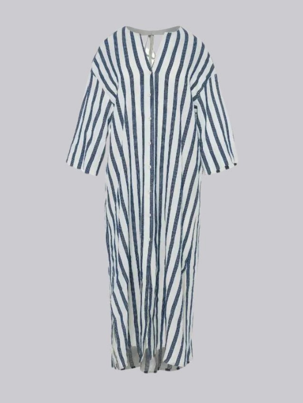 Devotion Twins Striped Long Cotton Dress